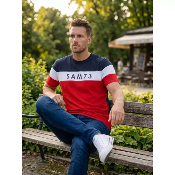  Herren-T-Shirt SAM 73 KAVIX MT 815 ROT 
