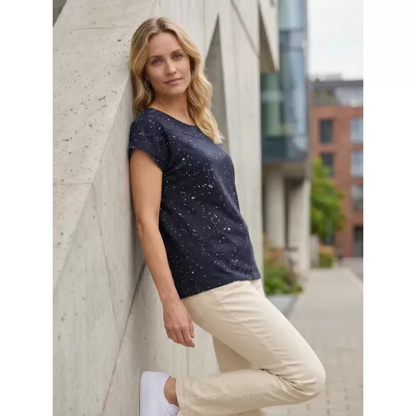  Damen-T-Shirt SAM 73 HEQA WT 876 DUNKELBLAU 