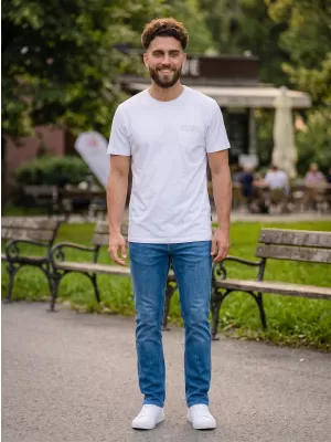 Herren-T-Shirt SAM 73 QUARIP MT 812 WEIß