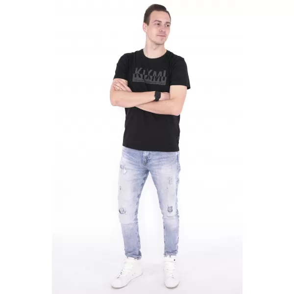  Herren-T-Shirt KIXMI ORLANDO SCHWARZ 