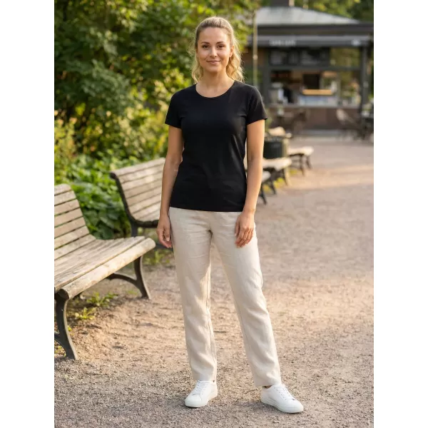  Damen-T-Shirt ALTISPORT PUSTA LTSY947 SCHWARZ 