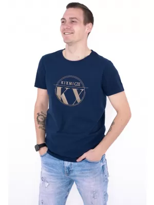 Herren-T-Shirt KIXMI OCTAVIO DUNKELBLAU