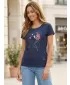 Damen-T-Shirt KIXMI ONELLA DUNKELBLAU