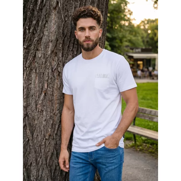  Herren-T-Shirt SAM 73 QUARIP MT 812 WEIß 