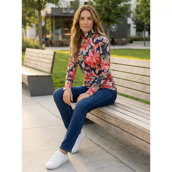  Rollkragenpullover für Damen KIXMI OPRAH DUNKELBLAU 