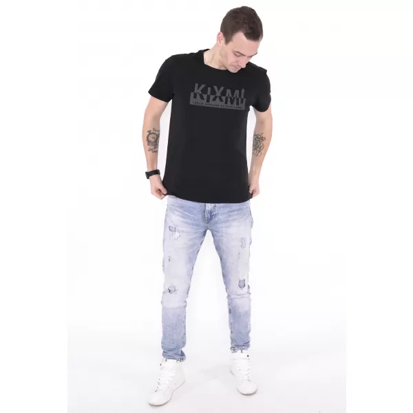  Herren-T-Shirt KIXMI ORLANDO SCHWARZ 