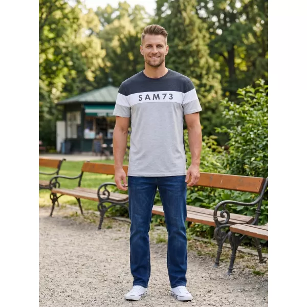  Herren-T-Shirt SAM 73 KAVIX MT 815 HELLGRAU 
