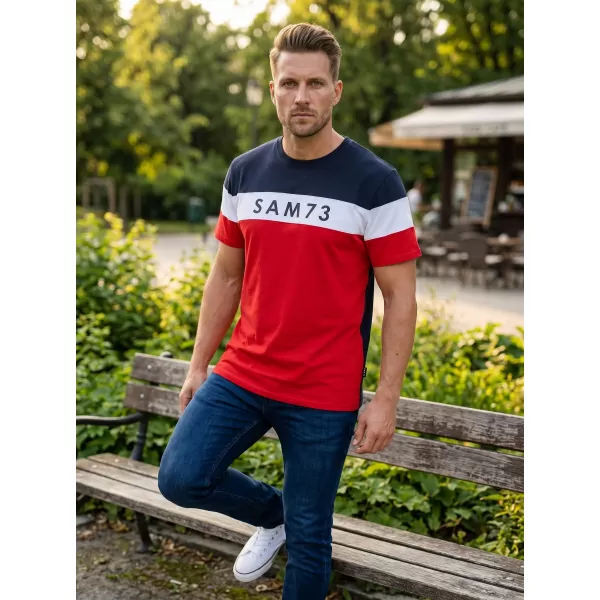  Herren-T-Shirt SAM 73 KAVIX MT 815 ROT 