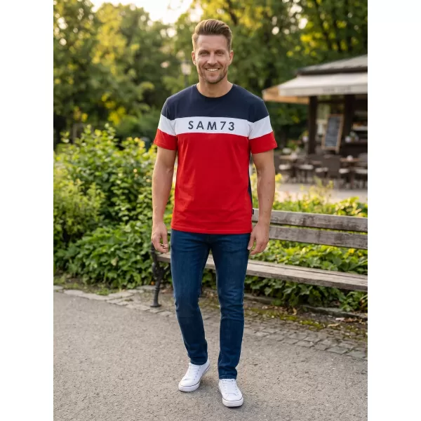 Herren-T-Shirt SAM 73 KAVIX MT 815 ROT 
