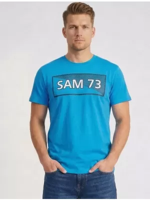 Herren-T-Shirt SAM 73 FENRI MT 814 LEUCHTEND BLAU
