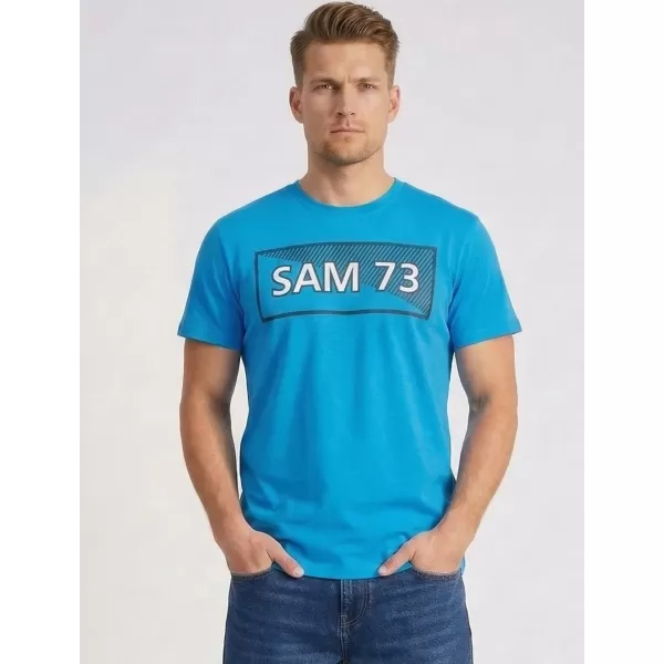  Herren-T-Shirt SAM 73 FENRI MT 814 LEUCHTEND BLAU 