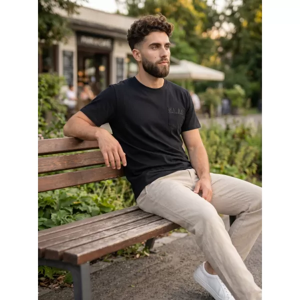  Herren-T-Shirt SAM 73 QUARIP MT 812 SCHWARZ 