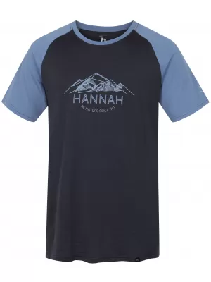 Herren-T-Shirt HANNAH TAREGAN ASPHALT/BLAUER SCHATTEN
