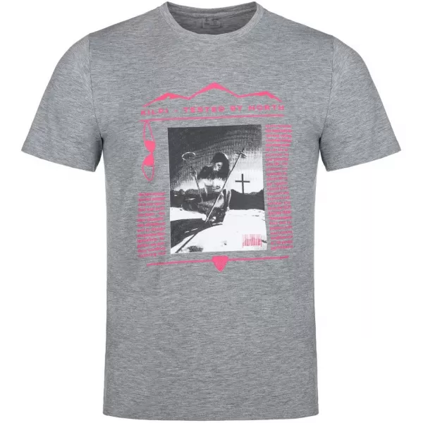  Herren-T-Shirt mit kurzen Ärmeln KILPI BLADE-M SM0306KI DUNKELGRAU 