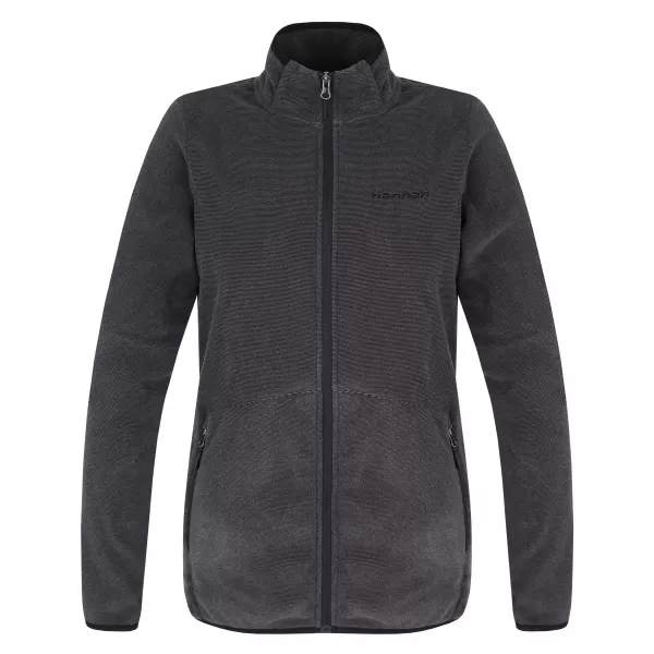  Damen-Sweatshirt HANNAH SIANA ANTHRAZITFARBENER STREIFEN 
