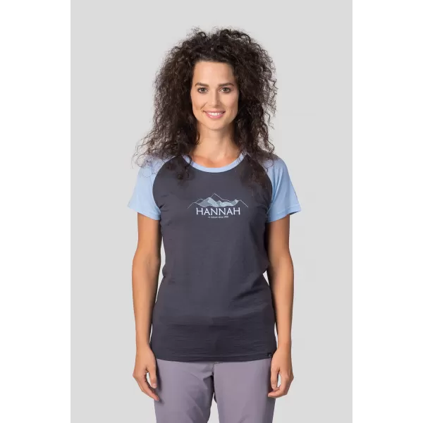  Damen-T-Shirt HANNAH LESLIE ASPHALT/ENGEL FÄLLT 