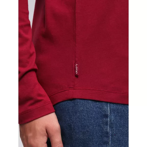  Damen-T-Shirt LOAP ABENKA CLW22162 DUNKELROSA 