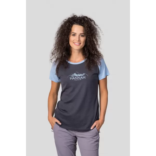  Damen-T-Shirt HANNAH LESLIE ASPHALT/ENGEL FÄLLT 