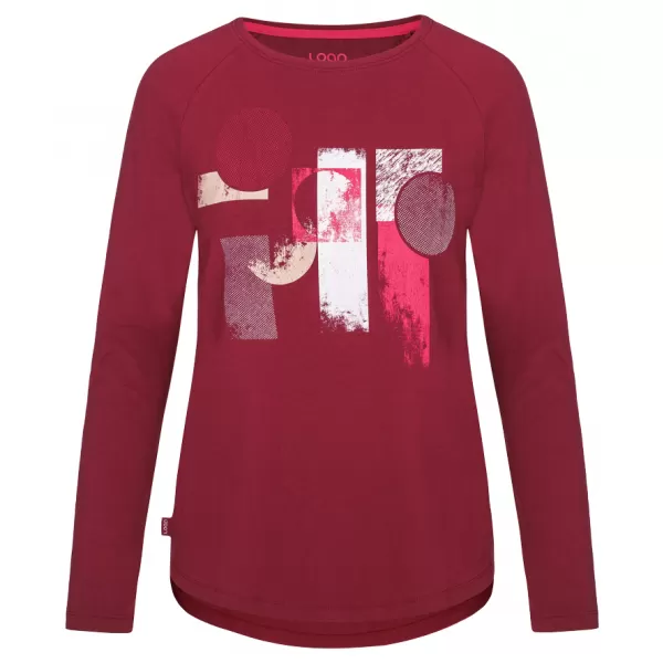 Damen-T-Shirt LOAP ABENKA CLW22162 DUNKELROSA 