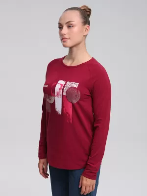 Damen-T-Shirt LOAP ABENKA CLW22162 DUNKELROSA