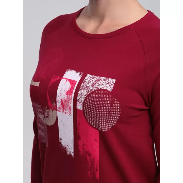  Damen-T-Shirt LOAP ABENKA CLW22162 DUNKELROSA 