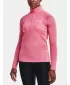 Damen-T-Shirt UNDER ARMOUR TECH 1/2 ZIP - TWIST 1320128-676 ROSA