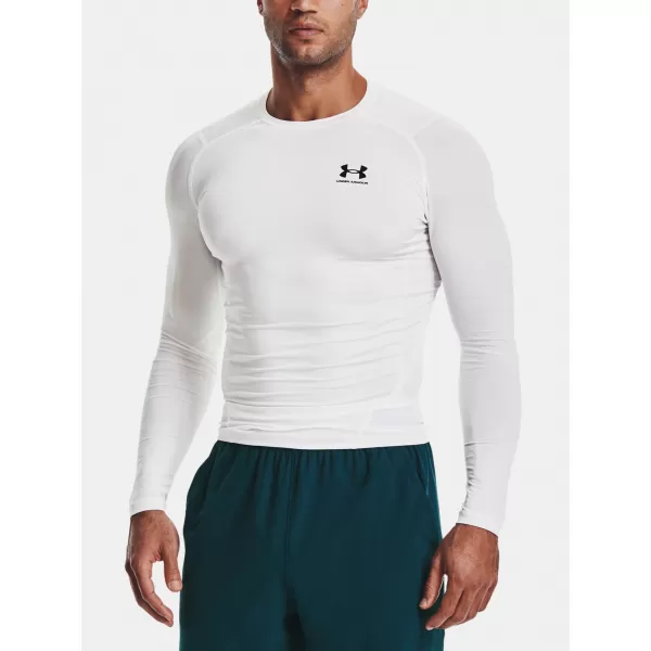  Kompressionsshirt für Herren UNDER ARMOUR HG ARMOUR COMP LS 1361524-100 WEIß 
