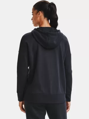Damen-Sweatshirt UNDER ARMOUR RIVAL FLEECE FZ HOODIE 1356400-001 SCHWARZ
