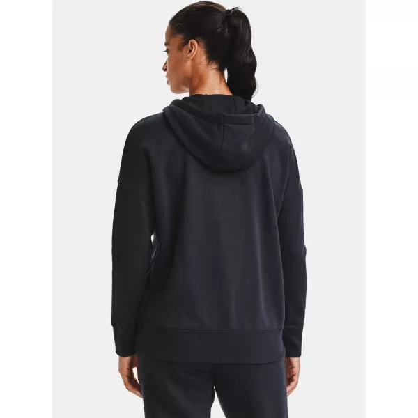  Damen-Sweatshirt UNDER ARMOUR RIVAL FLEECE FZ HOODIE 1356400-001 SCHWARZ 