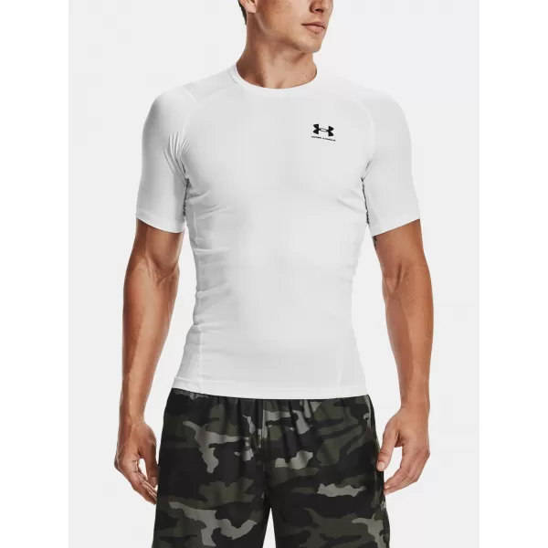  Kompressionsshirt für Herren UNDER ARMOUR HG ARMOUR COMP SS 1361518-100 WEIß 