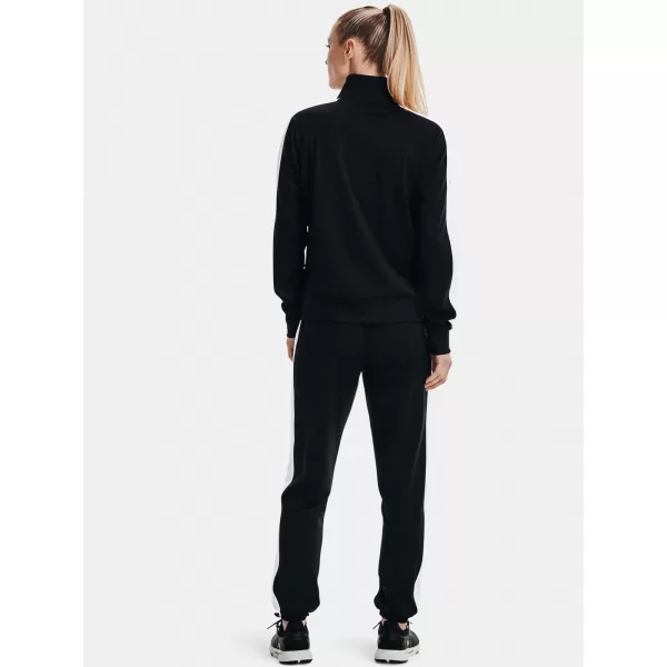  Damen-Set UNDER ARMOUR TRICOT TRACKSUIT 1365147-001 SCHWARZ 