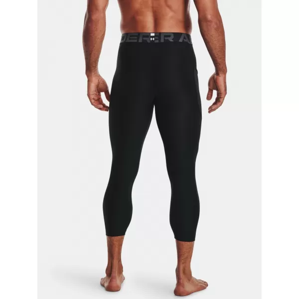  Kompressionsleggings für Herren UNDER ARMOUR HG ARMOUR 3/4 LEGGING 1361588-001 SCHWARZ 