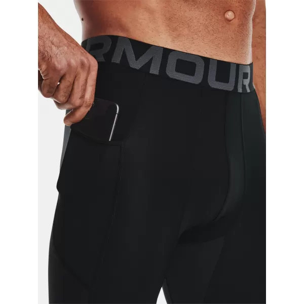  Kompressionsleggings für Herren UNDER ARMOUR HG ARMOUR 3/4 LEGGING 1361588-001 SCHWARZ 