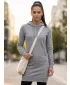 Erweitertes Damen-Sweatshirt MALFINI SNAP 419 DUNKELGRAUE HIGHLIGHTS