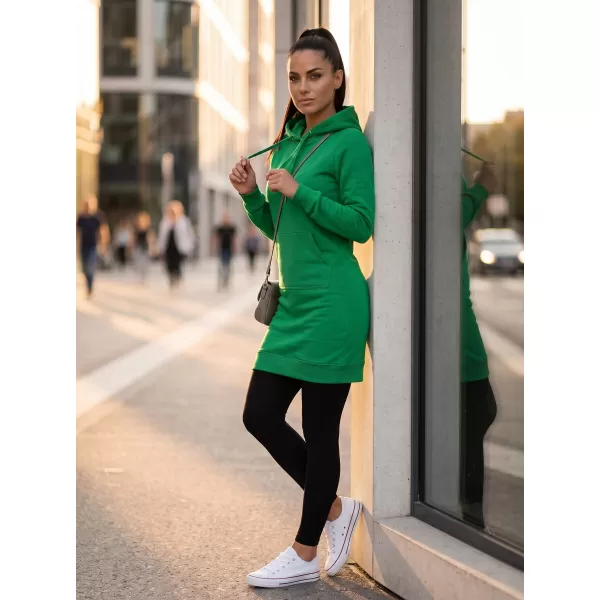  Erweitertes Damen-Sweatshirt MALFINI SNAP 419 MITTELGRÜN 