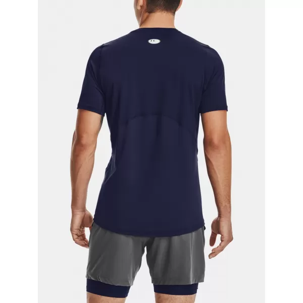  Herren-T-Shirt UNDER ARMOUR HG ARMOUR FITTED SS 1361683-410 BLAU 