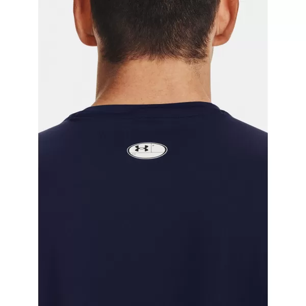  Herren-T-Shirt UNDER ARMOUR HG ARMOUR FITTED SS 1361683-410 BLAU 