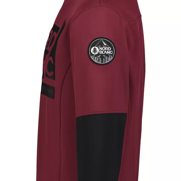  Herren-Softshelljacke NORDBLANC DECOMPONATE NBSSM7644 BURGUND 