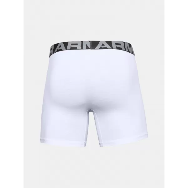  Herren-Boxershorts UNDER ARMOUR CHARGED COTTON 6IN 3 PACK 1363617-100 WEIß 