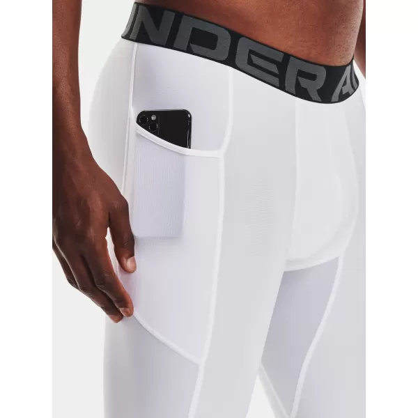  Kompressionsshorts für Herren UNDER ARMOUR HG ARMOUR LNG SHORTS 1361602-100 WEIß 