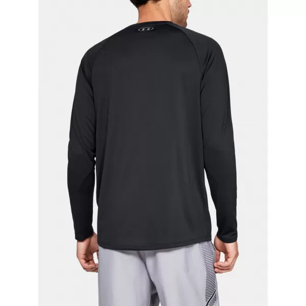  Herren-T-Shirt UNDER ARMOUR TECH 2.0 LS 1328496-001 SCHWARZ 