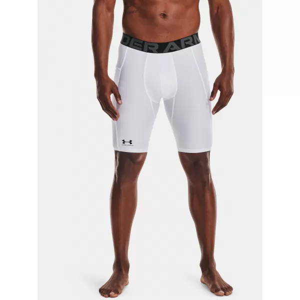  Kompressionsshorts für Herren UNDER ARMOUR HG ARMOUR LNG SHORTS 1361602-100 WEIß 