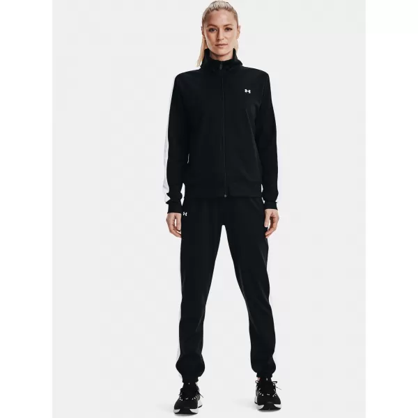  Damen-Set UNDER ARMOUR TRICOT TRACKSUIT 1365147-001 SCHWARZ 