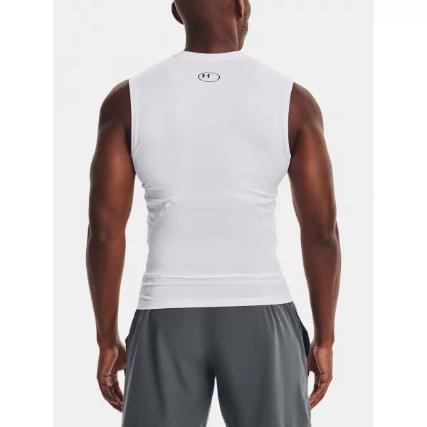  Kompressions-Tanktop für Herren UNDER ARMOUR HG ARMOUR COMP SL 1361522-100 WEIß 
