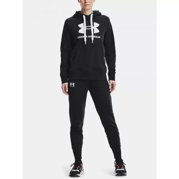 Damen-Jogginghose UNDER ARMOUR RIVAL FLEECE JOGGERS 1356416-001 SCHWARZ 