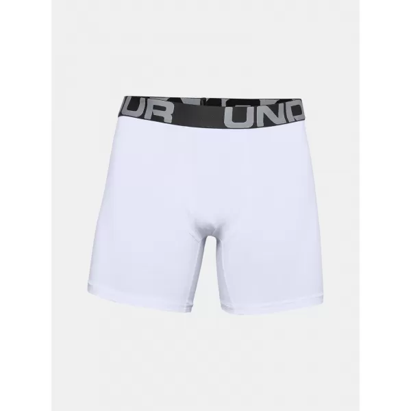  Herren-Boxershorts UNDER ARMOUR CHARGED COTTON 6IN 3 PACK 1363617-100 WEIß 