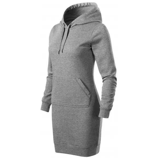  Erweitertes Damen-Sweatshirt MALFINI SNAP 419 DUNKELGRAUE HIGHLIGHTS 