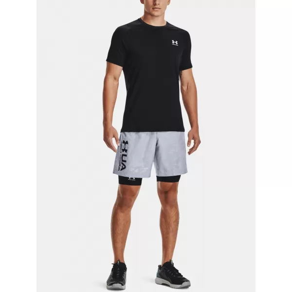  Herren-T-Shirt UNDER ARMOUR HG ARMOUR FITTED SS 1361683-001 SCHWARZ 