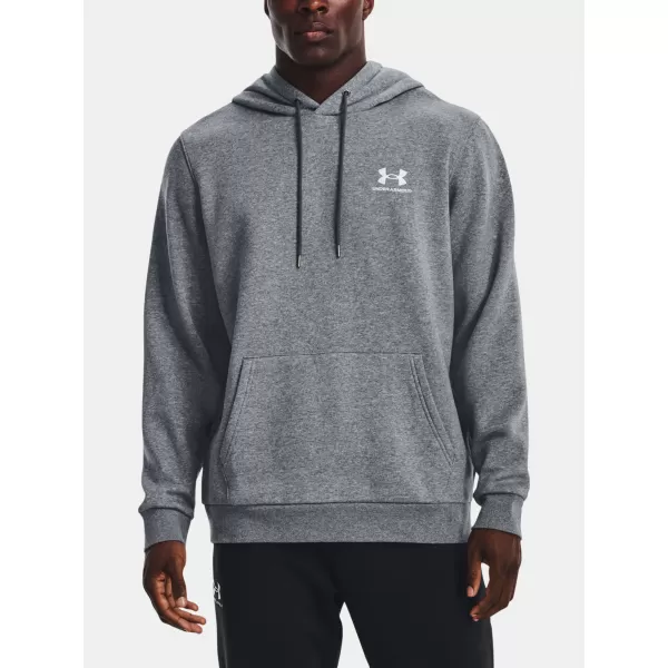  Herren-Sweatshirt UNDER ARMOUR UA ESSENTIAL FLEECE HOODIE 1373880-012 GRAU 