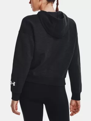 Damen-Sweatshirt UNDER ARMOUR ESSENTIAL SCRIPT HOODIE 1374107-001 SCHWARZ